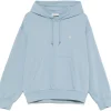 Carhartt Wip Felpa Blu Donna Casey Cappuccio