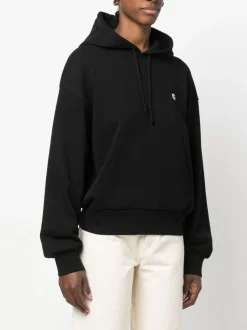 Carhartt Wip Felpa Nero Donna Casey Cappuccio