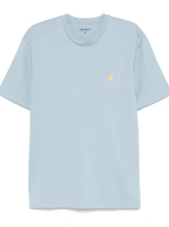 Carhartt Wip T-shirt Blu Uomo Ricamo Lettera C