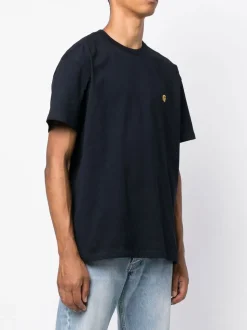 Carhartt Wip T-shirt Blu Uomo Ricamo Lettera C