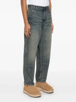 Carhartt Wip Uomo Jeans Blu Double Knee