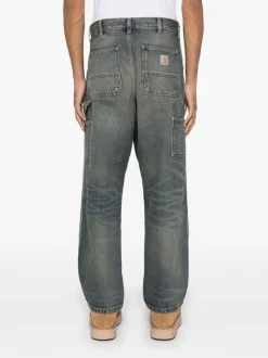 Carhartt Wip Uomo Jeans Blu Double Knee