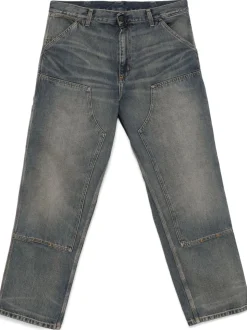 Carhartt Wip Uomo Jeans Blu Double Knee