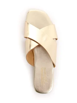 Colour Market Scarpa Platino Donna Ciabatta