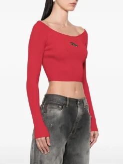 Diesel Maglia Rosso Donna
