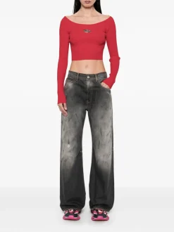 Diesel Maglia Rosso Donna