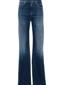 Dondup Jeans Blu Donna Amber Gamba Ampia
