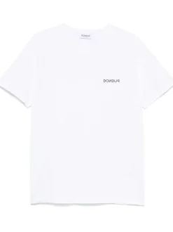 Dondup Uomo T-shirt Bianco Motivo Logo