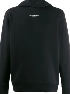 Drole De Monsieur Felpa Nero Uomo Cappuccio Not From Paris Madame