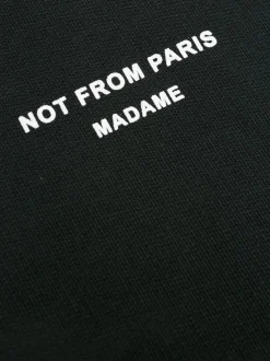 Drole De Monsieur Felpa Nero Uomo Cappuccio Not From Paris Madame