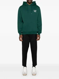 Drole De Monsieur Felpa Verde Uomo Cappuccio Not From Paris Madame