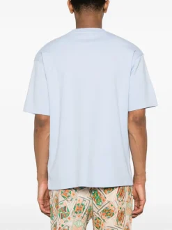 Drole De Monsieur T-shirt Blu Uomo con stampa