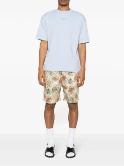 Drole De Monsieur T-shirt Blu Uomo con stampa