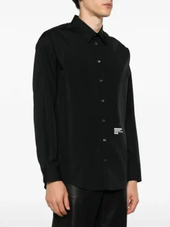 Dsquared2 Camicia Nero Uomo Logo Coordinate