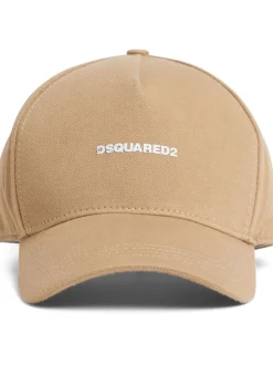 Dsquared2 Cappellino Marrone Uomo Stampa Logo