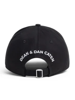 Dsquared2 Cappellino Nero Uomo Ricamo Logo