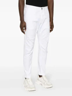 Dsquared2 Pantalone Bianco Uomo Sexy Chino