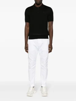 Dsquared2 Pantalone Bianco Uomo Sexy Chino