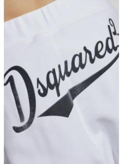 Dsquared2 Pantalone Bianco Uomo Relax Dean Fit