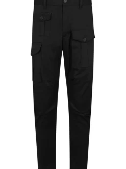 Dsquared2 Pantalone Nero Uomo Sexy Cargo