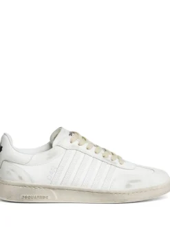Dsquared2 Scarpa Bianco Uomo Bande in Tono