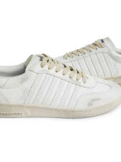 Dsquared2 Scarpa Bianco Uomo Bande in Tono