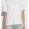 Dsquared2 T-shirt Bianco Donna Logo Strass