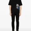 Dsquared2 T-shirt Nero Uomo Stampa Urlo