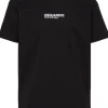 Dsquared2 T-shirt Nero Uomo Logo Sweat and Tears