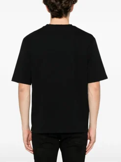 Dsquared2 T-shirt Nero Uomo Stampa Urlo