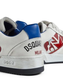 Dsquared2 Uomo Scarpa Bianco Spiker