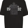 Dsquared2 Uomo T-shirt Nero I have a crush on