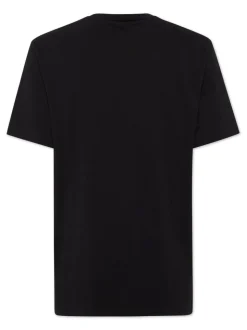 Dsquared2 Uomo T-shirt Nero Stampa Logo Milano