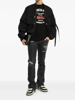 Dsquared2 Uomo T-shirt Nero Wrestling