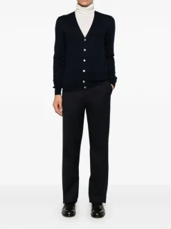 Fileria Cardigan Blu Uomo con Bottoni