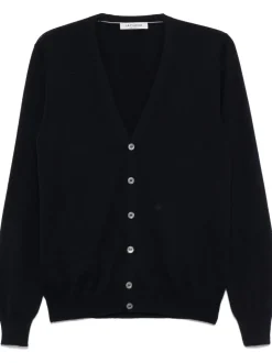 Fileria Cardigan Blu Uomo con Bottoni