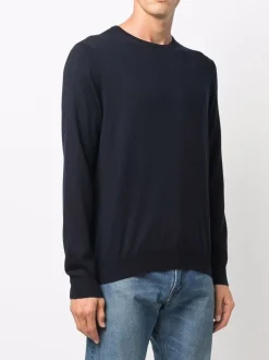 Fileria Maglia Blu Uomo Scollo Tondo