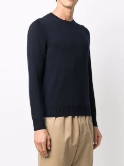 Fileria Maglia Blu Uomo Scollo Tondo