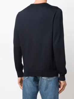 Fileria Maglia Blu Uomo Scollo Tondo