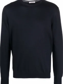 Fileria Maglia Blu Uomo Scollo Tondo