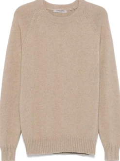 Fileria Maglia Marrone Uomo Scollo Tondo