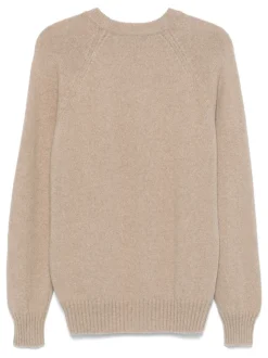 Fileria Maglia Marrone Uomo Scollo Tondo