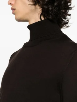 Fileria Maglia Marrone Uomo Dolcevita