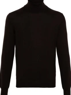 Fileria Maglia Marrone Uomo Dolcevita