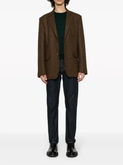 Fileria Maglia Verde Uomo Girocollo Lana