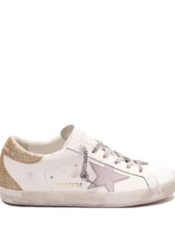 Golden Goose Donna Scarpe Bianco-Platino Super-Star