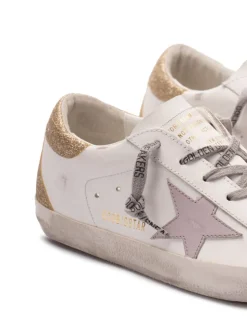 Golden Goose Donna Scarpe Bianco-Platino Super-Star
