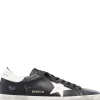 Golden Goose Scarpa Nero Uomo Super Star
