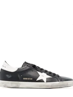 Golden Goose Scarpa Nero Uomo Super Star