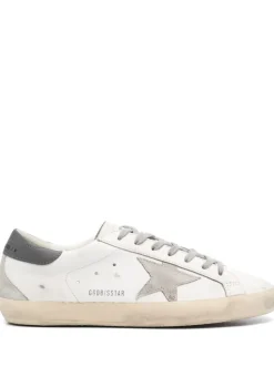 Golden Goose Super-Star Uomo Scarpa Bianco-Grigio